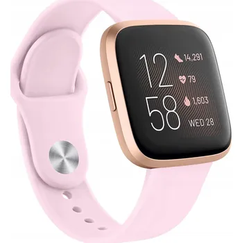 Náramek Náramek pro hodinky Fitbit Versa 1/2/Lite, růžový, silikonový, voděodolný
