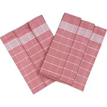 Utěrka DADKA AKCE Utěrka Pozitiv Egyptská bavlna starorůžová/bílá 3 ks Varianta: Utěrka Pozitiv Egyptská bavlna 50x70 cm starorůžová/bílá 3 ks