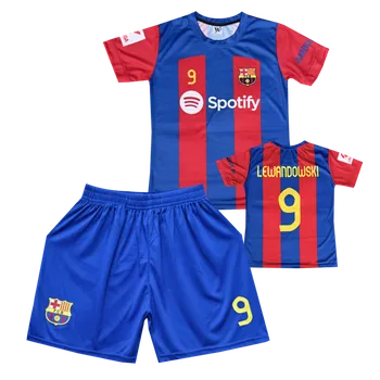 Fotbal Numberoplus Premium dětský fotbalový dres komplet FC Barcelona - Lewandowski 9 Velikost: 8-let.(vel.122)