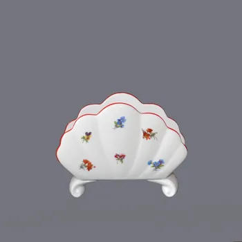 Stojánek na ubrousky 10 cm házenka Rakouská modrá linka originální porcelán Dubí