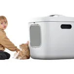 Rotho Kočičí toaleta, krytý záchod pro kočky CAT XXL - bílá