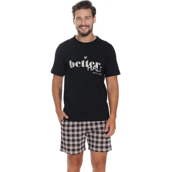 Pánské oblečení Pánské krátké pyžamo Doctor Nap PM.5342 L Černá