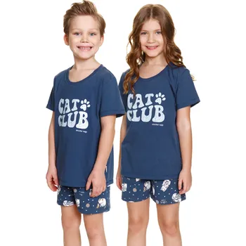 Chlapecké pyžamo Dětské krátké pyžamo Doctor Nap PDU.7205 122/128 Modrá