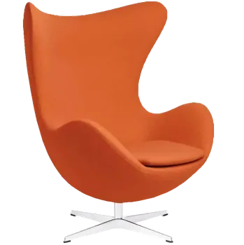 Sedací souprava RELAX křeslo otočné, kříž ALU, látka oranžová