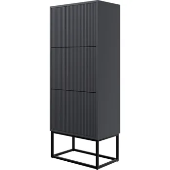 Botník Botník Selsey 50 x 125 x 30 cm černý