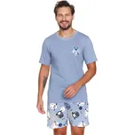Pánské krátké pyžamo Doctor Nap PM.7207 Sheep S Modrá