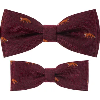 Motýlek Avantgard Sada motýlků Otec a syn bordó/liška 775-62232