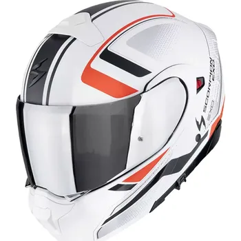 Helma na motorku Modulární helma na motorku Scorpion EXO-930 EVO ARDENS metalická bílo-černo-červená 2XL