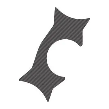 Ochranné nálepky na "brýle" PUIG X-TREME 4570C karbonový vzhled KAWASAKI ZZR 1400 2006-2015