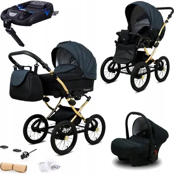 Kočárek Kočárek 4v1 BabyLux Margaret - sportovní kočárek, hluboká korba, autosedačka ISOFIX