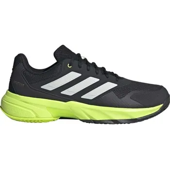 Pánská tenisová obuv Pánská tenisová obuv adidas COURTJAM CONTROL 3 M CLY 10 Černá, Bílá, Světle zelená