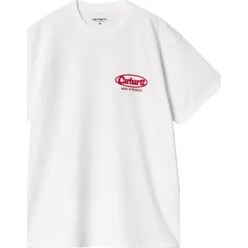 Pánské tričko TRIKO CARHARTT WIP Logo S/S - bílá - XXL + při osobním odběru 1 416 Kč