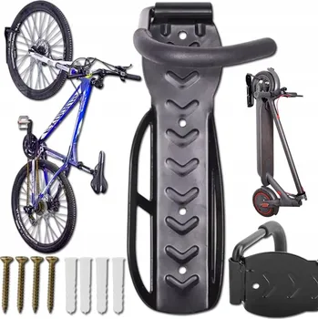 Věšák Nástěnný držák na kolo SATIS 25 kg černý