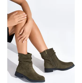 Dámská treková obuv Khaki kotníkové dámské kovbojky 2914DK.GR Velikost: 37