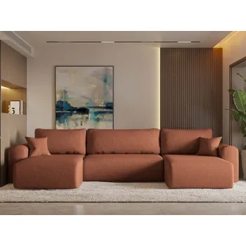 Sedací souprava Rozkládací sedací souprava do U Capri - Oranžová 52