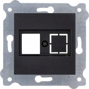 Elektrická zásuvka Internetová zásuvka do zdi EXEN černá