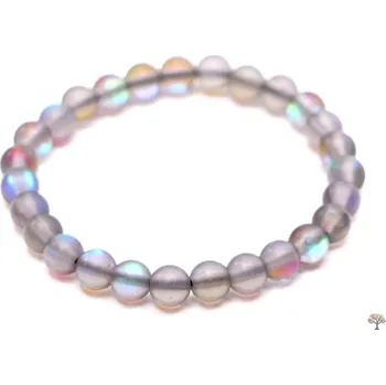 Náramek Magieprirody.cz Dětský náramek Opalit šedý matný 6 mm kuličky #580 - syntetický