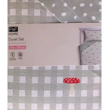Povlečení F&F Home 2-dílné ložní povlečení 140 x 200 cm, 70 x 90 cm, muchomůrka ( 664863 )