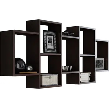 police Nástěnná police POLON BIS wenge, regál na knihy