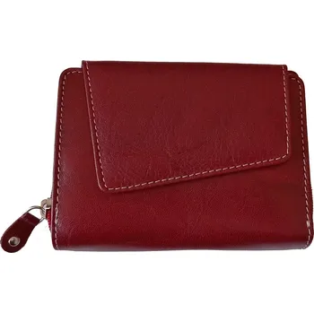 Deštník Tom 2803/58 dámská kožená peněženka tm.červená