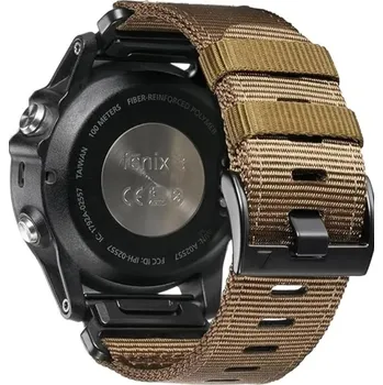 Řemínek na hodinky Garmin Nylonový MILITARY QuickFit řemínek 26mm - Coyote IR-AWGW-0579