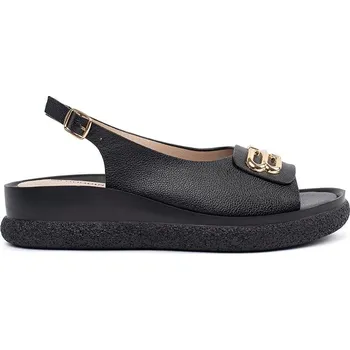 Dámské sandále Goodin Klasické černé dámské sandály bez podpatku 36