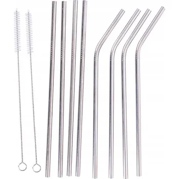 Jednorázové nádobí Alpina ekologická opakovaně použitelné ocelová Brčka 21 cm