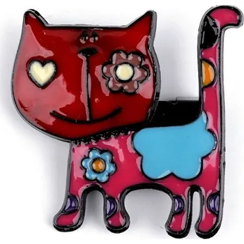 Brož Kovová brož kočka
