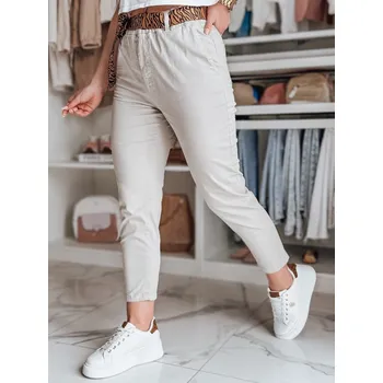 Dámské kalhoty Dámské kalhoty DSTREET MADELINA BÉŽOVÁ L