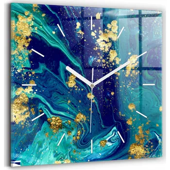 Hodiny Nástěnné hodiny Wallfluent modré 30 cm