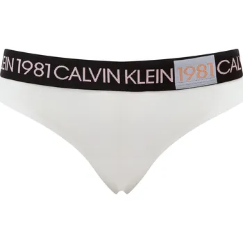 Kalhotky Dámská tanga QF5448E-100 - Calvin Klein M