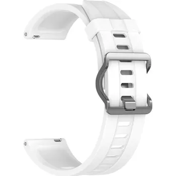 Řemínek na hodinky Silikonový řemínek Ricardo 22mm (pro Xiaomi), bílý V1, Quick Release
