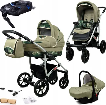 Kočárek Kočárek 4v1 BabyLux LARGO ALU sportovní kočárek korbička autosedačka ISOFIX