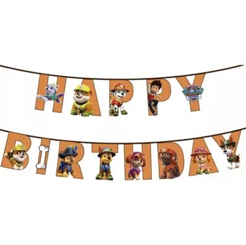 Girlanda - nápis Happy Birthday Tlapková patrola (Tlapková patrola) - narozeniny