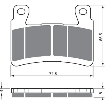 Brzda pro motocykl Sada těsnění brzdového třmenu TOURMAX OST 0126 HONDA GL 1800 Goldwing 2001-2012