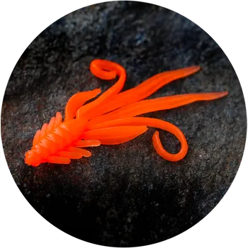 Umělá nástraha RedBass Gumová Nástraha Nymfa Signal Orange UV - S 53 mm