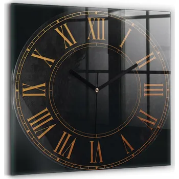 Hodiny Nástěnné hodiny Wallfluent černé 30 cm