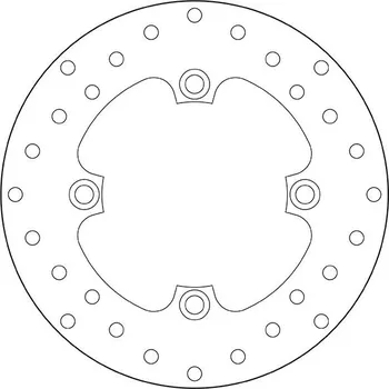 Brzdový kotouč Brzdový kotouč BREMBO 68B40766 fix HONDA CBR 125 R 2011-2016