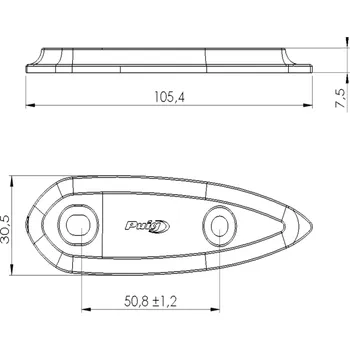 Kryty zrcátek PUIG 3856N černý YAMAHA YZF-R3 2015-2019