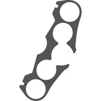 Ochranné nálepky na "brýle" PUIG X-TREME 5819C karbonový vzhled YAMAHA FZ8 (Fazer)/ABS 2010-2016