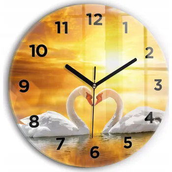 Hodiny Nástěnné hodiny Wallfluente bílé 30 cm