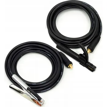 Svářečka Svařovací kabely 25mm2 Elektroda MMA Uzemnění 200A 8m sada