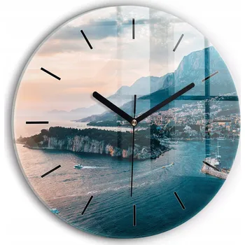 Hodiny Nástěnné hodiny Wallfluente modré 30 cm