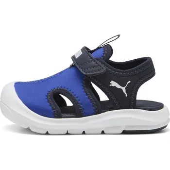 Dívčí sandály Dětské sandále Puma FUN RACER SANDAL V INF 8 Tmavě modrá, Modrá, Bílá