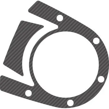 Ochranné nálepky na "brýle" PUIG X-TREME 5829C karbonový vzhled DUCATI Diavel 2011-2019