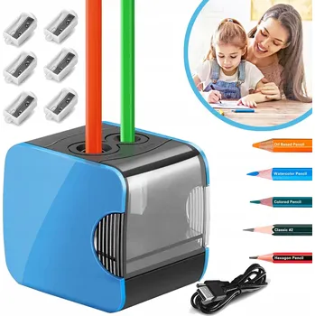 Ořezávátko ELEKTRICKÁ OŘEZÁVÁTKO NA TUŽKY PRO DĚTI, STUDENTY, DVOJÍ NAPÁJENÍ