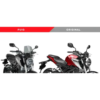 Plexi štít PUIG NEW. GEN SPORT 9734H kouřová HONDA CB 125 R 2018-2019