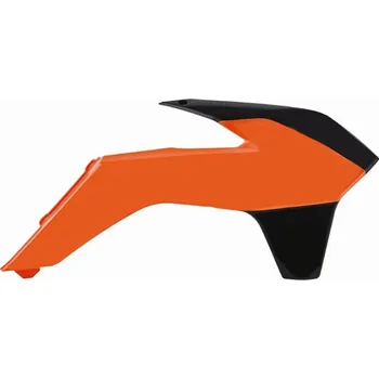 Spoilery chladiče POLISPORT 8417400004 (pár) oranžová/černá KTM EXC 125 2014-2016