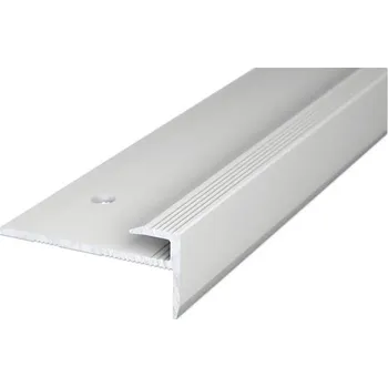 Stavební profil Schodový šroubovací profil stříbrný 29 x 13 mm, 2,5 m