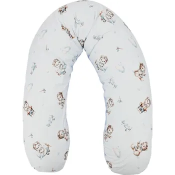 Kojící polštář EKO kojící polštář Velvet 180 cm medvěd pilot